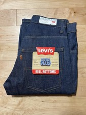 Deadstock 70s Levi  s 646 0917 Bell Bottom Jeans Blue 29x30 Flared Pants Rare