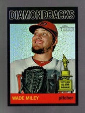 2013 Wade Miley Topps Heritage Chrome #HC86 Black Refractor 50/64 Diamondbacks