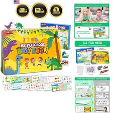 Montessori Busy Book for Toddlers Preschool Learning Activities Travel Toy