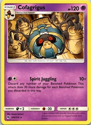 COFAGRIGUS - 100/214 - LOST THUNDER - - LP