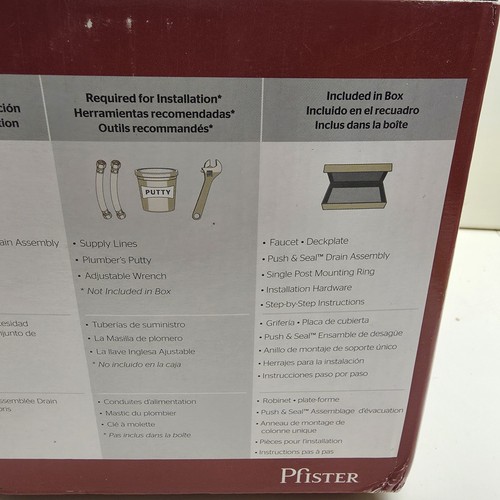 Pfister Ashfield Mittelset Einhandarmatur Nickel gebürstet LF-M42-YPKK - Bild 5 von 7