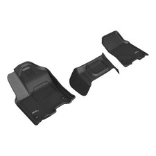 3d Maxpider 25-26 Fits Dodge Ram 1500 Bench Seats Kagu Black 1st Rows Floor Mats