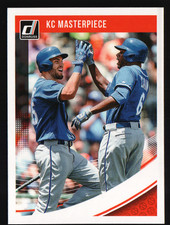 2018 Donruss Baseball #205 - KC Masterpiece (Eric Hosmer / Lorenzo Cain) 18-346