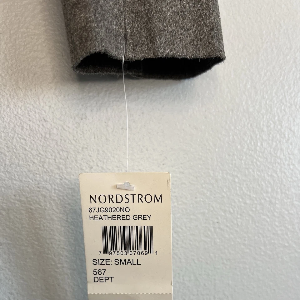 NWT Blank NYC Womens Gray Faux Suede Moto Wrap Jacket Sz S Preppy Biker Boho - Image 4 of 4