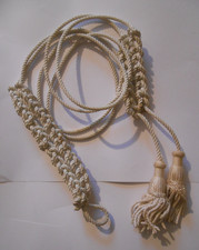 white cord British military aiguillette  - ornamental braided cord service worn