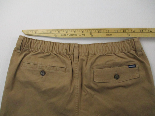 Chubbie Chino Pants Mens Medium Brown Performance Drawstring Stretch 32x31 - Picture 3 of 14