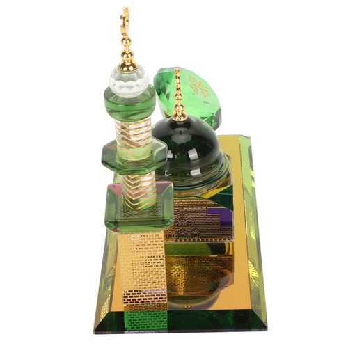Dome Mosque Ornament Crystal Muslim Building Figurine Miniature Cel - Picture 9 of 12