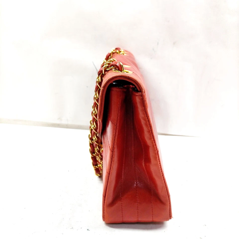 Bolso de hombro Chanel piel de cordero rojo 2287827 SIN TARIFA Foto 4 de 4