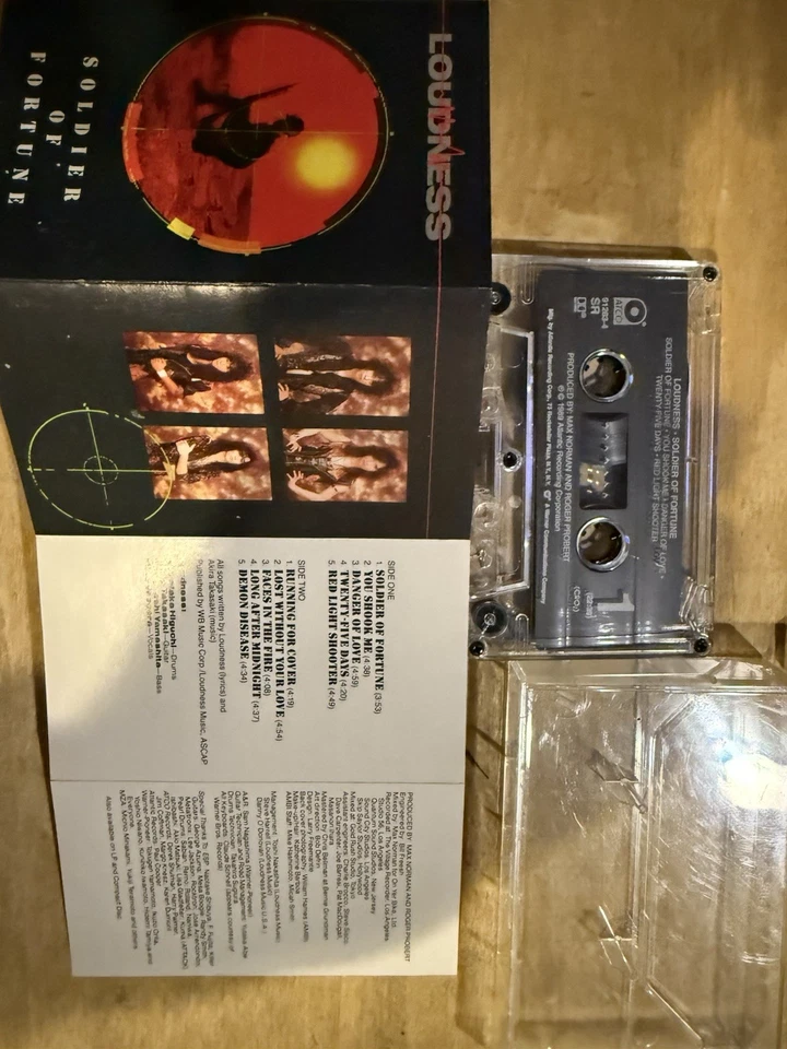 LOUDNESS - Soldier of fortune - Cassette rare 1989 Japanese Metal Foto 3 de 4