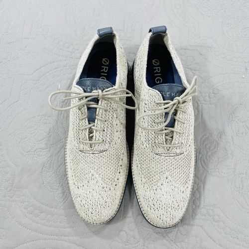 Cole Haan Men's 8 Original Grand Stitchlite Wingtip Oxfords Shoes Khaki Birch - Bild 4 von 8