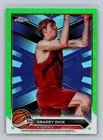 2023-24 Topps Chrome Gradey Dick Green Logo Refractors Rookie #169