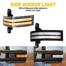 Dynamic LED Side Mirror Signal Light For 14-18 Chevy Silverado GMC Sierra 1500