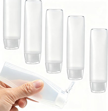 Travel Size Bottles 1oz Squeeze Bottles With Flip Cap Leak Proof BPA Free Refill