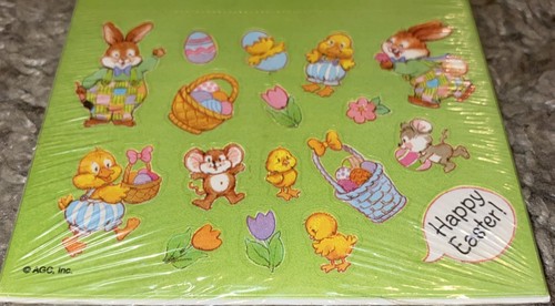 DE COLECCIÓN*SALUDOS AMERICANOS*PEGATINAS DE ACTIVIDAD DE PASCUA*BLOOMER BUNNY*CASA BLANCA* - Imagen 3 de 5