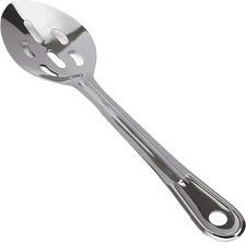 Super Strong, Ergonomic 11 in Serving Spoon 1 Pk. Big, Slotted Stainless Steel S