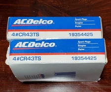 8 AC Delco Spark Plugs CR43TS - COPPER -  New Old Stock  Genuine OEM Parts