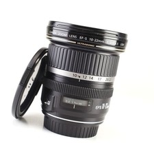 Canon EF-S 10-22mm F3.5-4.5 USM Ultra Wide AF Zoom Lens Front & Rear Lens Caps