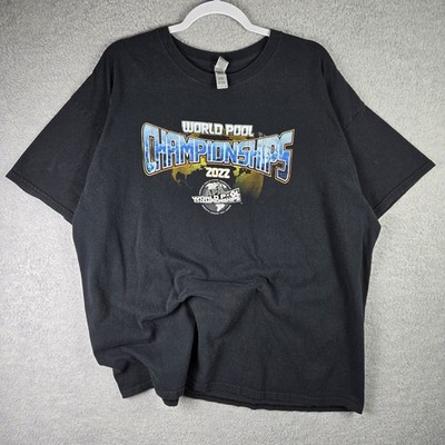 2022 APA World Pool Championships T Shirt Mens 2XL Black Las Vegas Shark