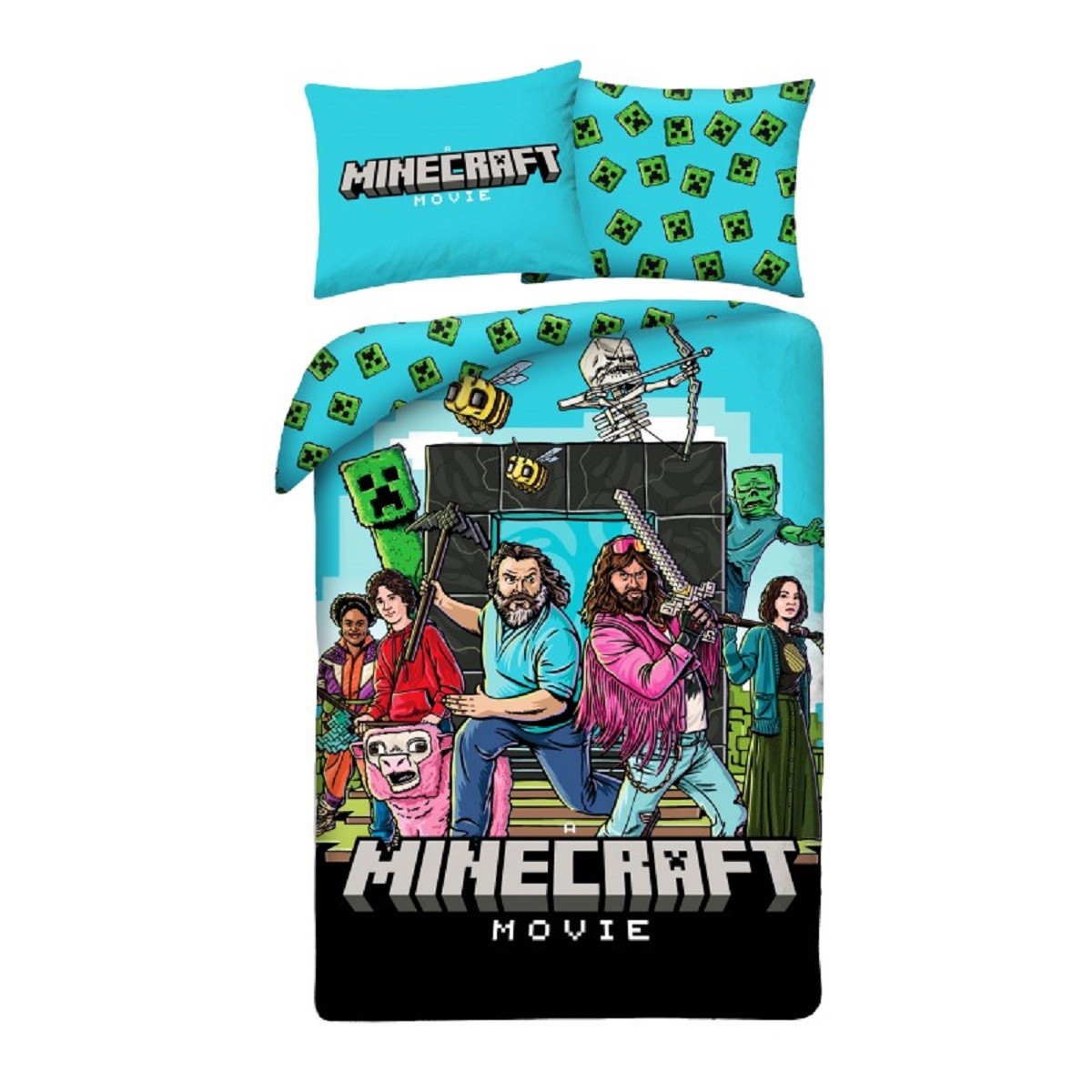 Minecraft Bettwsche Set aus Mikrofaser 140 200 cm 70 90 cm 7490₽