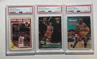 Michael Jordan PSA Graded Card Lot (3) PSA 5 PSA 6 PSA 7!!!