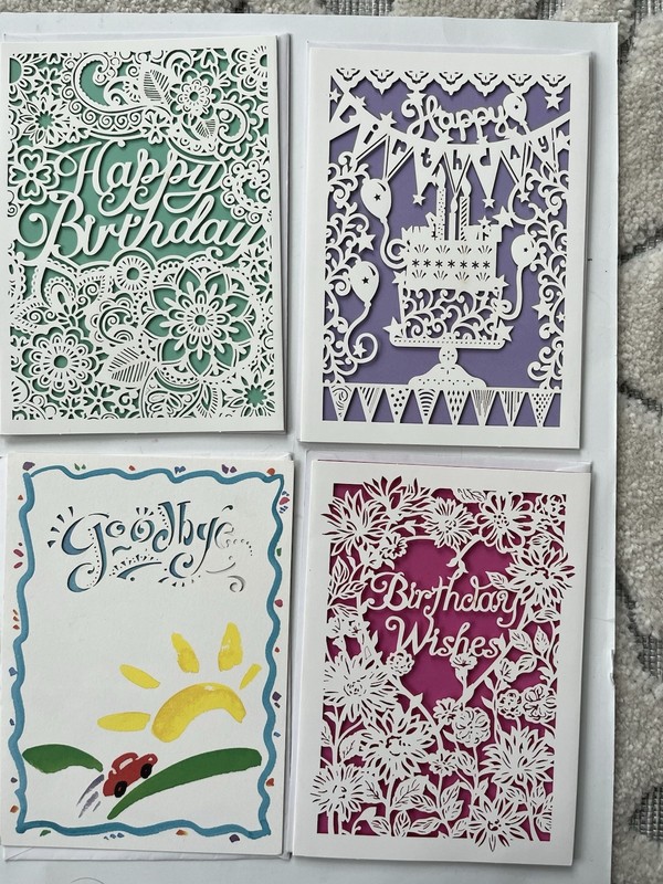 Lazer-cut Full Size Greeting Cards (4)