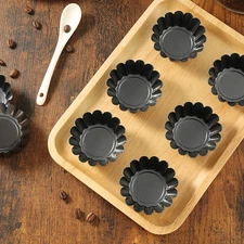 Reusable Cake Tartlets Muffin Mould Baking Cup Carbon Steel Pans