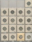 90% SILVER WASHINGTON QUARTERS - 17 COINS - 1943-1964