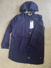 Brand New With Tags Joules Waterproof Raincoat Navy Size 10