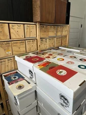 Lot Of 50 Random 45rpm Vinyl Records From Closed Down Delaware Record Store!