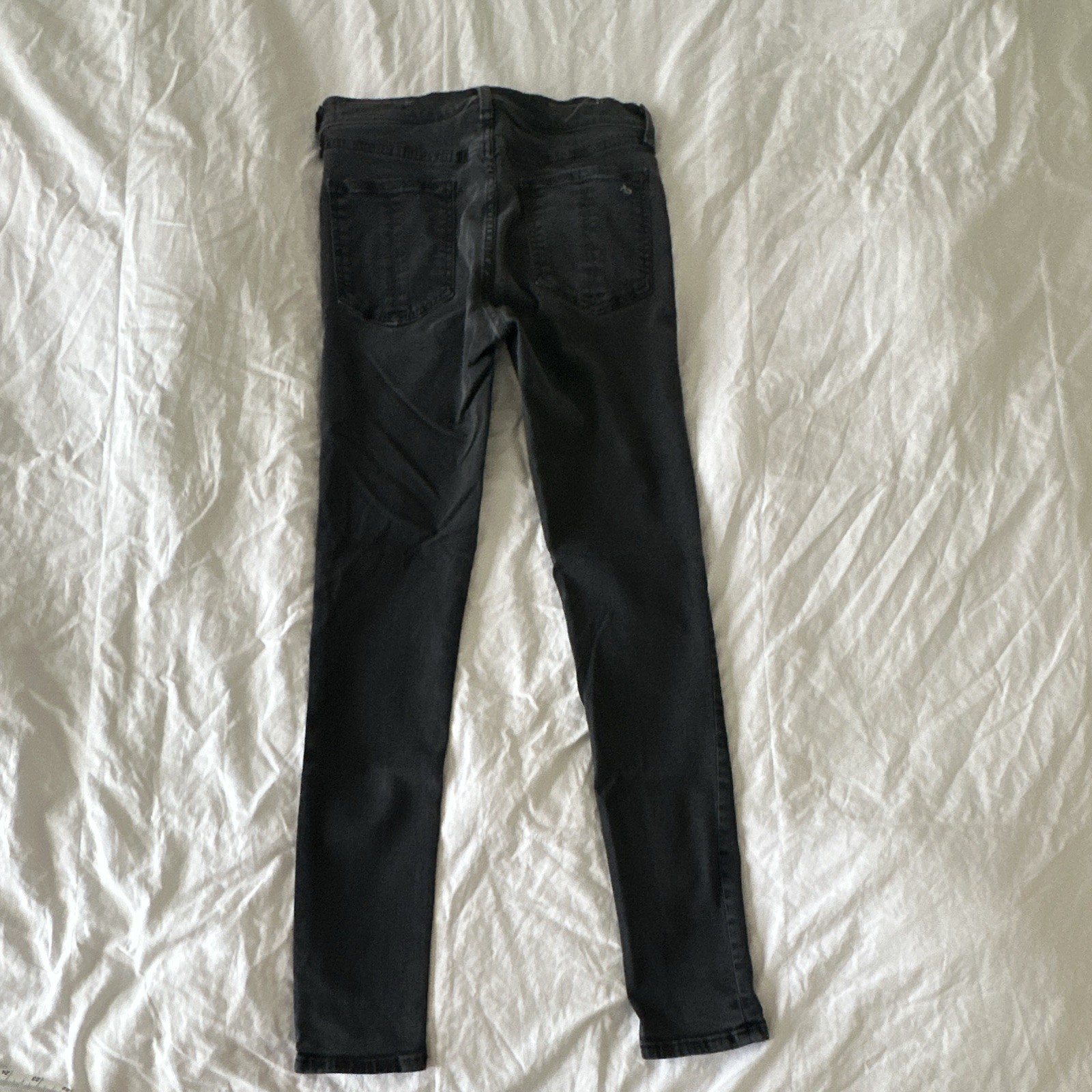 rag & bone Women’s High Rise Ankle Skinny Jeans Black 29 Stretch 5 ...