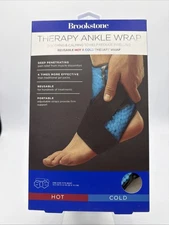 Brookstone Therapy Ankle Wrap Gel Beads Hot and Cold Foot Ice Pack Wrap New