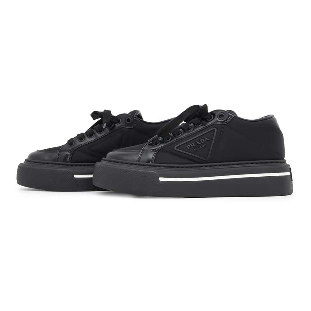 PRADA Sneakers Low Cut Re Nylon Logo Women s Size 35 1 2 1E661M  