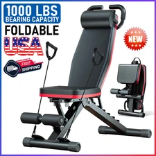 1000 LBS Adjustable Utility Bench Weight Bench Home Gym Fitness Workout Exercise