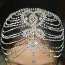 New Luxury Rhinestone Forehead Jewelry Headpiece Hair Accessories Chain Jewelry