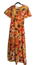 Vintage 1970s Royal Hawaiian Dress Size 8 Medium Aloha Tiki