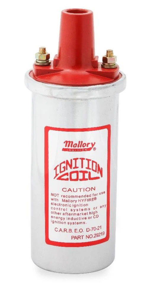 Mallory 29219, One Chrome Coil Canister Style High Performance & Racing Parts - Image 3 of 4