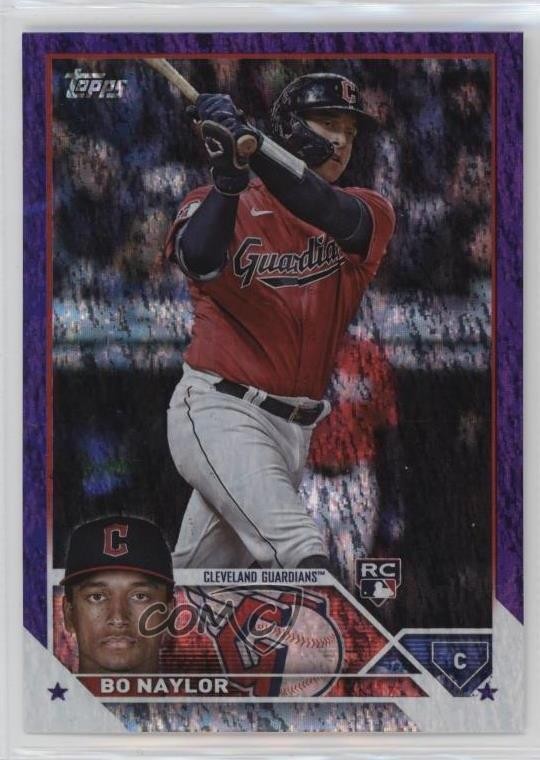2023 Topps Series 2 Retail Purple Foil /799 Bo Naylor #421 Rookie RC 0q3