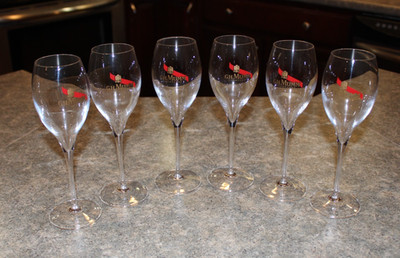 G.H. MUMM Brut Cordon Rouge Champagne Flute Tulip Glasses Barware Set Of 6