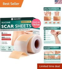 Scar Reduction Silicone Sheets - Perfect for C-Section, Keloid  Surgical Scars