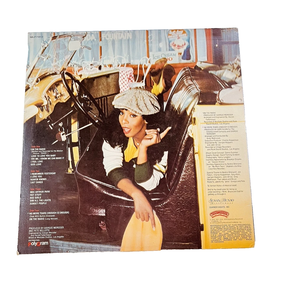 Donna Summer On The Radio with Poster 2x LP Vinyl Records Casablanca Hot Stuff - Image 2 of 4
