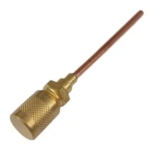 Line Service Valve, Access Fitting, 1/4" Male Flare, 1/8" x 2" Tube, SF8408