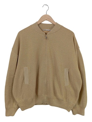 ZARA Giacca bomber Donna Taglia IT 40 bianco sporco stile casual - Foto 1 di 5