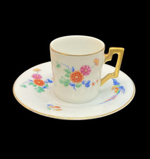 Mokkatasse mit Untertasse Art Deco mit Goldverzierung  Thomas Bavaria