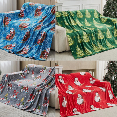 Weihnachten Überwurf Decke super weich groß Flanell Fleece Schlafsofa Wende Geschenk