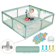 Playpens Babies  Toddlers 71"x59" Baby Playard Extra Large Safe  Non-Slip Baby