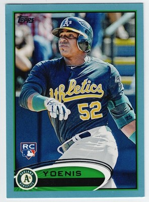 2012 Topps Series 2 Yoenis Cespedes Rookie RC Wal-Mart Blue #396 Athletics A's