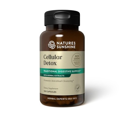 Nature's Sunshine Cellular Detox, 100 Capsules, Kosher | Natural Diges