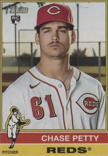 Chase Petty Reds Rookie Autograph & Numbered Chrome / Heritage 5 