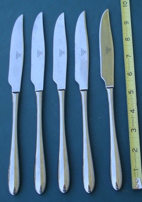 JW Krogman TROLLOPE 5 Steak Knives 9 3/4'' Glossy Stainless j w