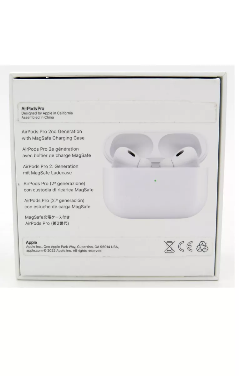 gennemførlig Interessant metodologi Apple AirPods Pro 2nd Generation With Magsafe Wireless Charging Case  MQD83AM/A | eBay